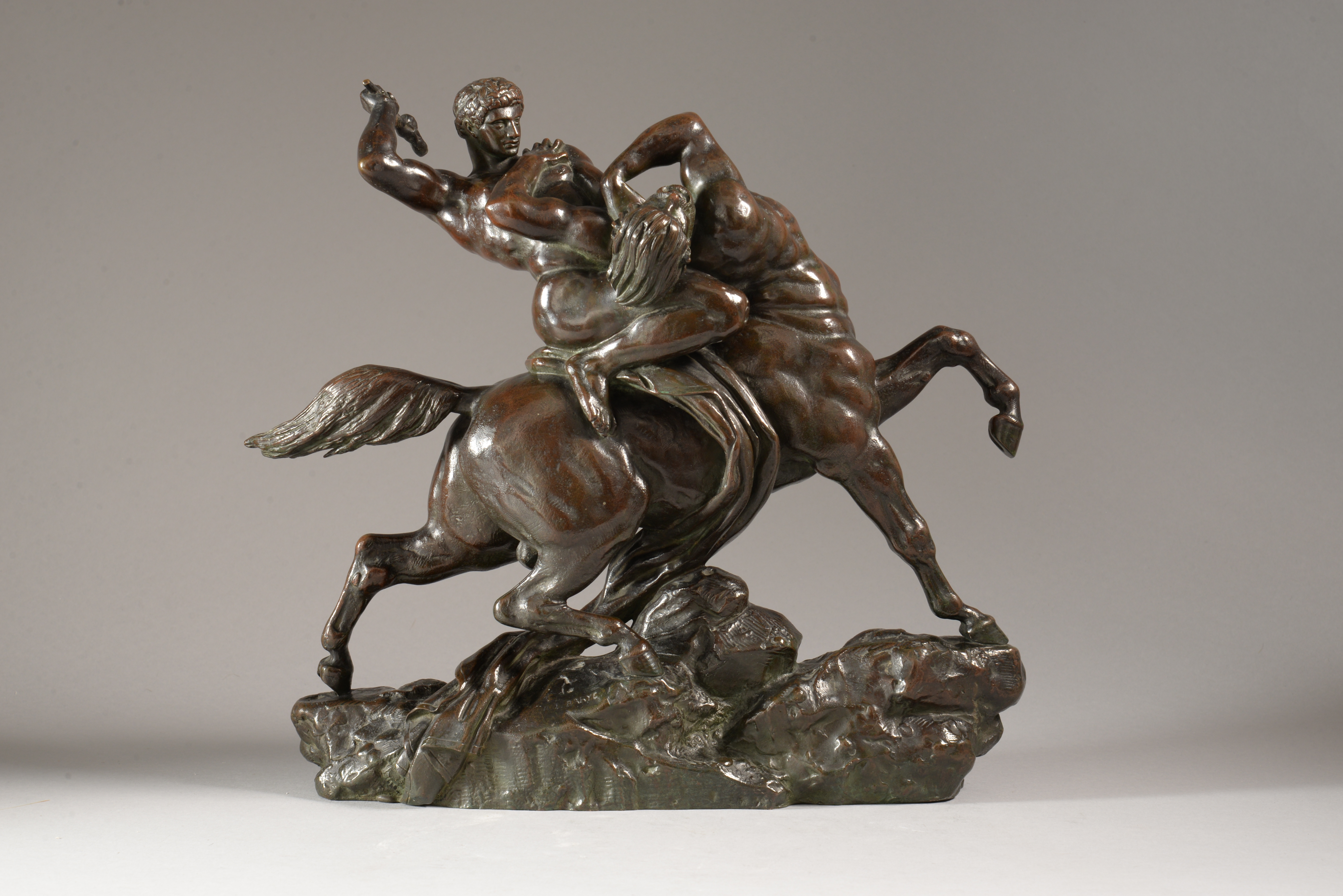 THÉSÉE COMBATTANT LE CENTAURE BIÉNOR (1849)